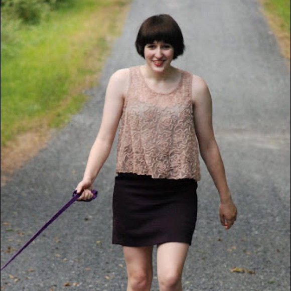 Free People blush sheer crop top - Picture 6 of 6